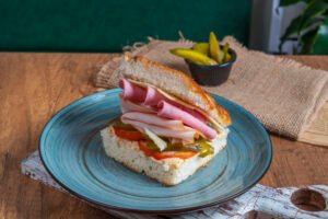Turkey with Focaccia Bread